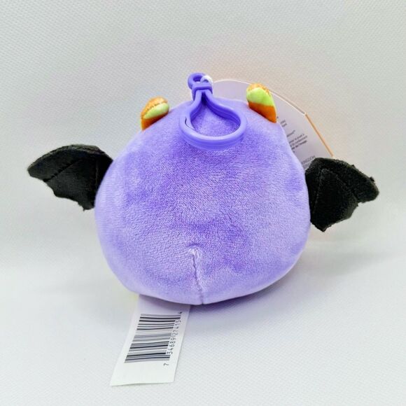 Squishmallows Blaze the Halloween Bat Clip Plushie Bag Charm New with Tags - Picture 2 of 3